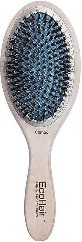 Щетка EcoHair Combo бамбуковая с комбинированной щетиной Olivia Garden