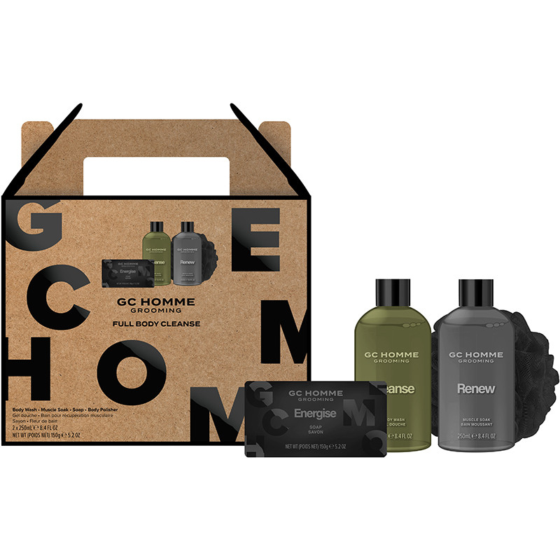 Набір для тіла чоловічий Full Body Cleanse GCH The luxury bathing, (250мл/250мл/150г)