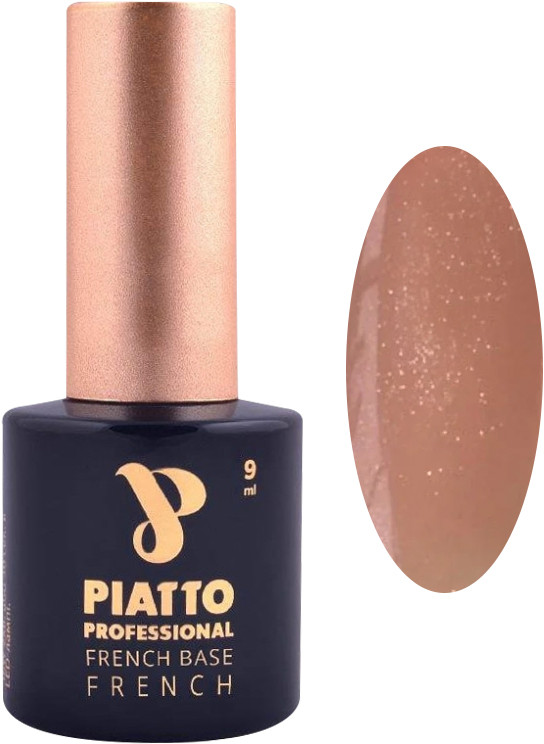 Основа френч каучукова із шиммером №7 Base Piatto, 9 мл