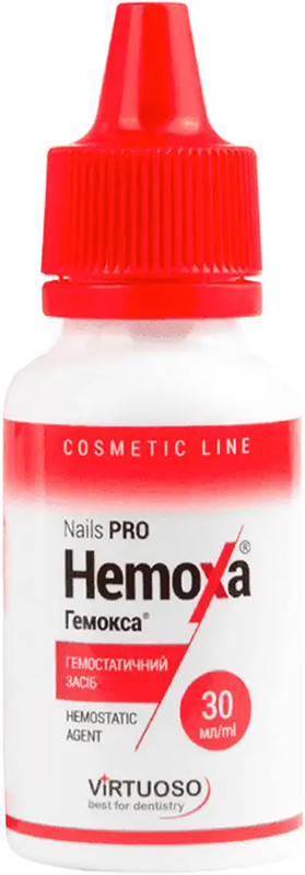 Кровоостанавливающая жидкость Hemoxa Nails Pro, 30 мл