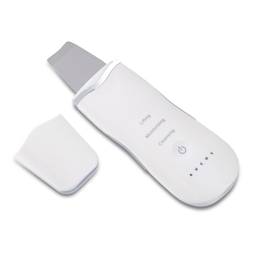 Ультразвуковий іонний очищувач шкіри Sonic Skin Scrubber S1 Bucos (Білий) Фото 2