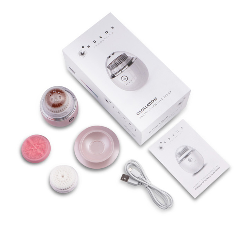 Очищаюча щітка для обличчя Facial Cleansing Brush B1 (Рожева) Bucos на beauty-prof.com Фото 6 Очищаюча щітка для обличчя Facial Cleansing Brush B1 (Рожева) Bucos Фото 6