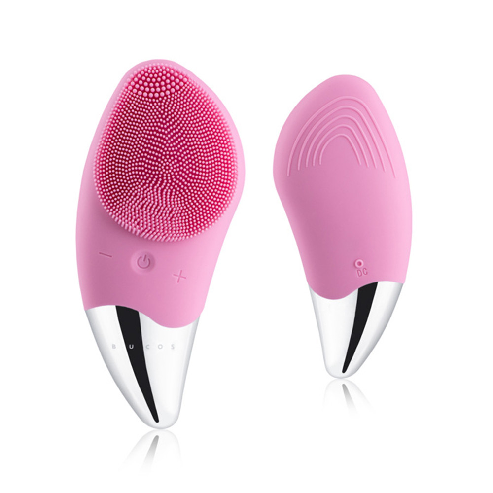 Очищающая щетка для лица Sonic Facial Brush S1 (Пастельно-розовая) Bucos 