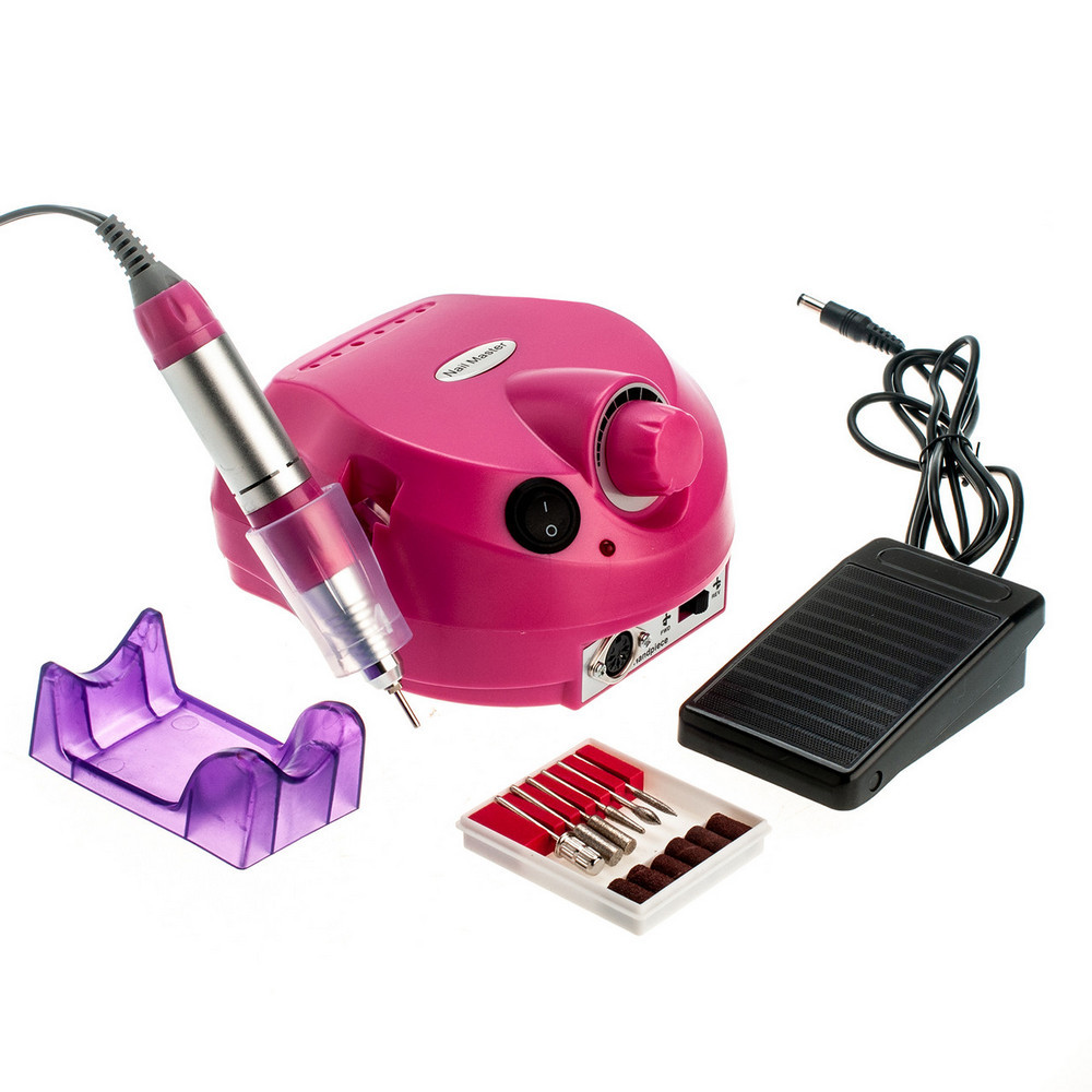 Фрезер для манікюру 202 ZS-601 Nail Drill, малиновий