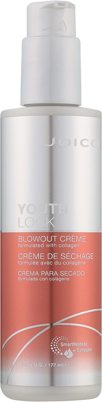 Крем для укладання з колагеном для довгого волосся Youthlock Blowout Joico, 177 мл