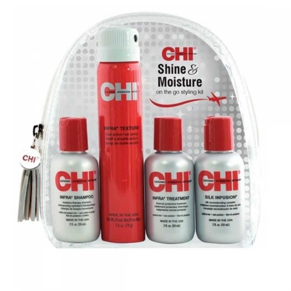 Набор для волос дорожный CHI Shine & Moisture Travel Kit