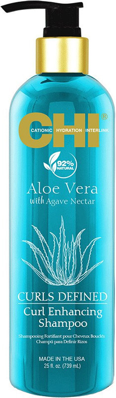 Шампунь для кучерявого волосся з алое віра Aloe Vera CHI, 739 мл