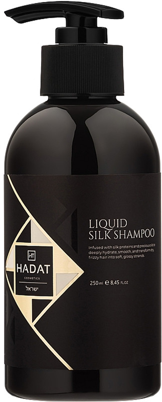 Шампунь для сяйва та блиску волосся "Рідкий Шовк" Liquid Silk Hadat, 250 мл