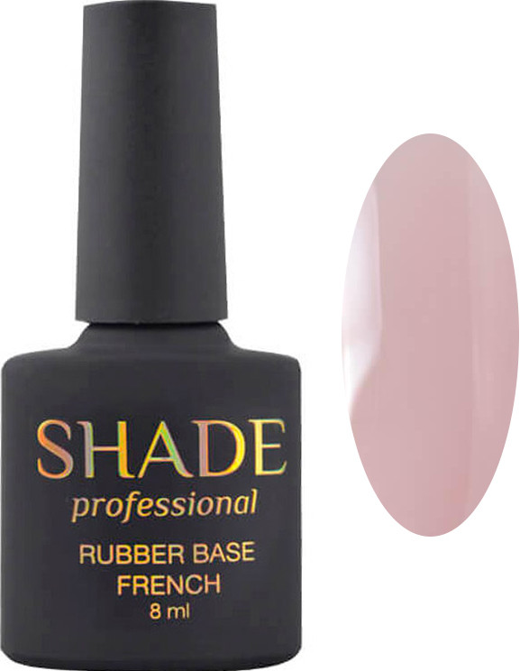 Основа каучуковая френч FB14 (розово-бежевый с шиммером) Shade, 8 мл