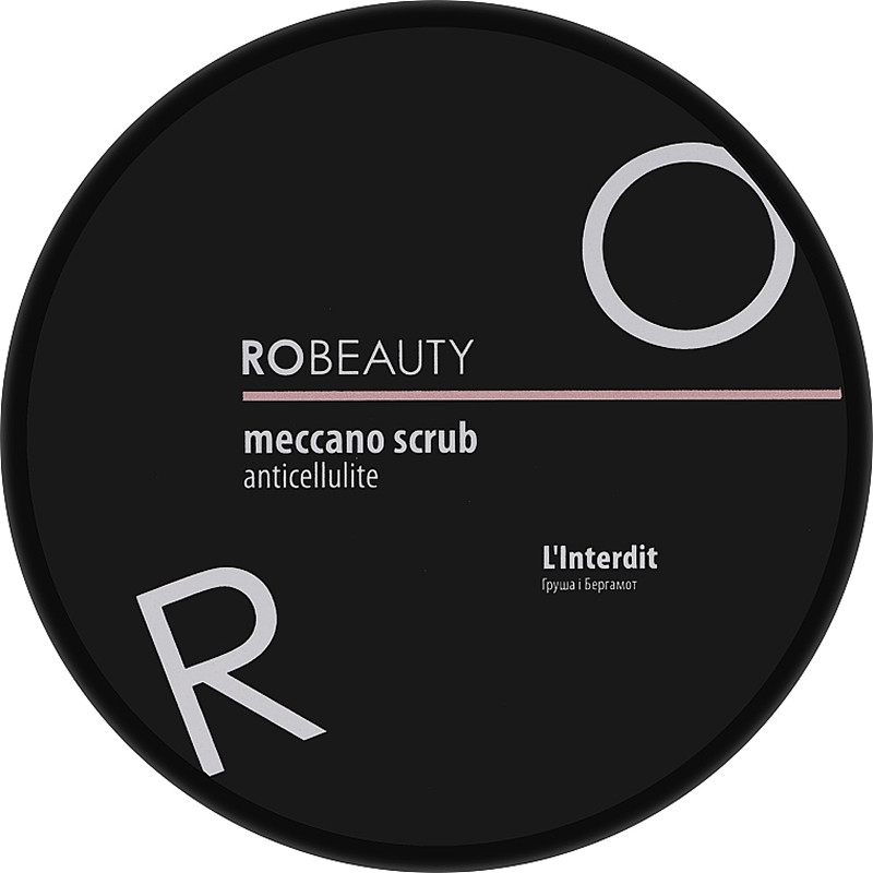 Скраб для тіла антицелюлітний Meccano Scrub Pear and Bergamot RoBeauty, 350 мл  Фото 2 