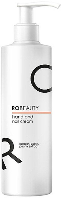 Крем для рук и ногтей с коллагеном, эластином и экстрактом пиона RoBeauty, 250 мл