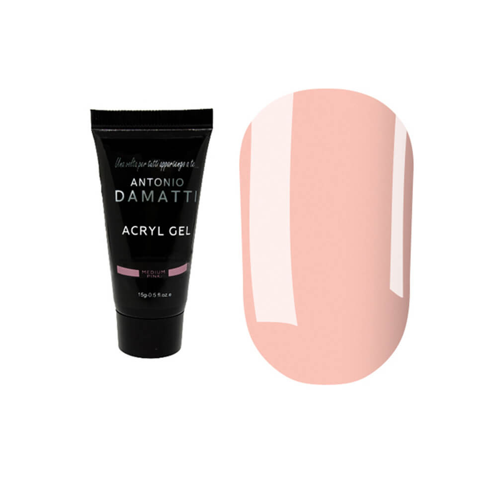 Акрил-гель для ногтей Medium Pink ANTONIO DAMATTI 15 ml