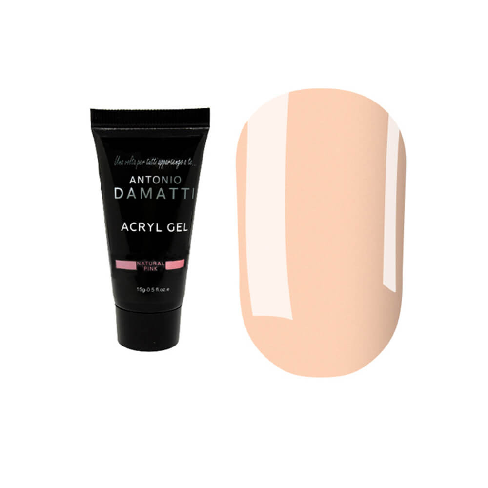 Акрил-гель для нігтів Natural Pink ANTONIO DAMATTI, 15 мл