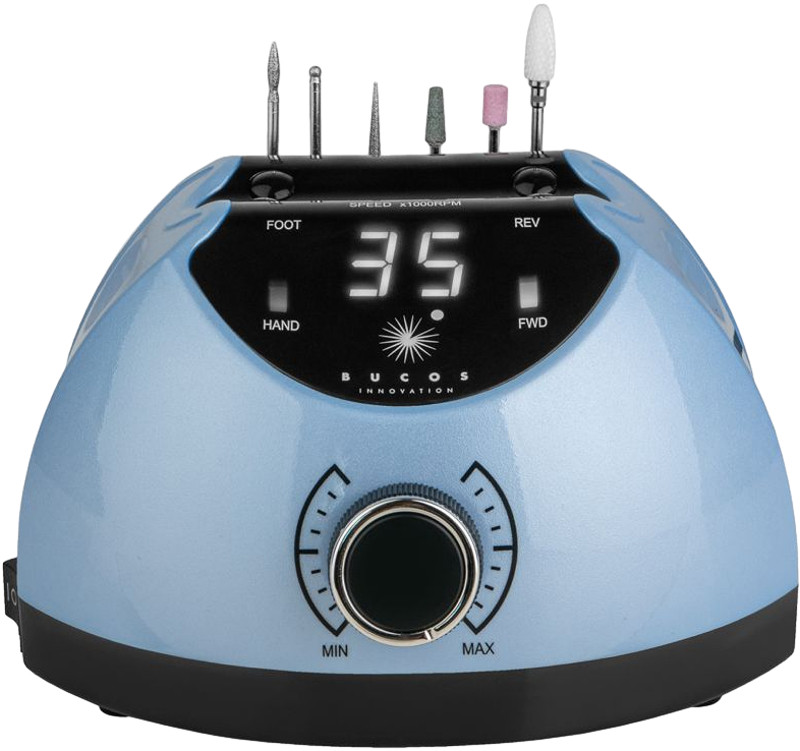Фрезер для манікюру 65W/35000 об. BUCOS Nail Drill X4 PRO BLUE OCEAN  Фото 3 