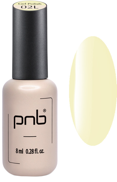 Гель-лак 02L Butter Yellow PNB, 8 мл