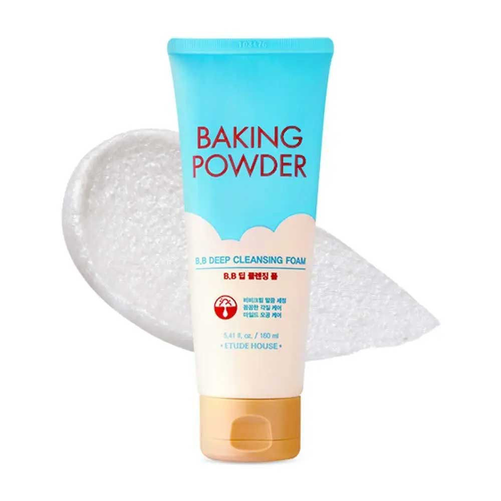 Пенка для глубокого очищения и снятия макияжа Baking Powder BB Cleansing Foam Etude House, 160 мл