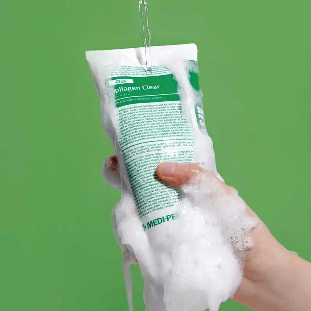 Очищувальна пінка для чутливої шкіри Green Circa Collagen Clear Medi Peel, 28 мл  Фото 3 