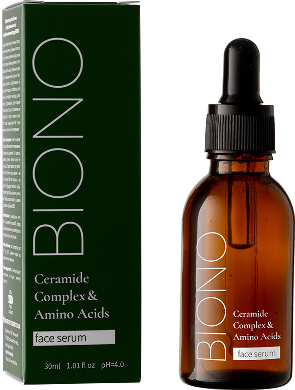 Сироватка освітлююча для обличчя "Ceramide Complex & Amino Acids" Biono, 30 мл на beauty-prof.com Фото 2 Сироватка освітлююча для обличчя "Ceramide Complex & Amino Acids" Biono, 30 мл Фото 2