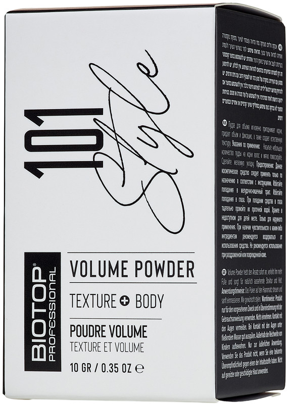 BIOTOP 101 Пудра текстуруюча для додання об'єму волоссю Texture&Body, 10 г на beauty-prof.com Фото 2 BIOTOP 101 Пудра текстуруюча для додання об'єму волоссю Texture&Body, 10 г Фото 2