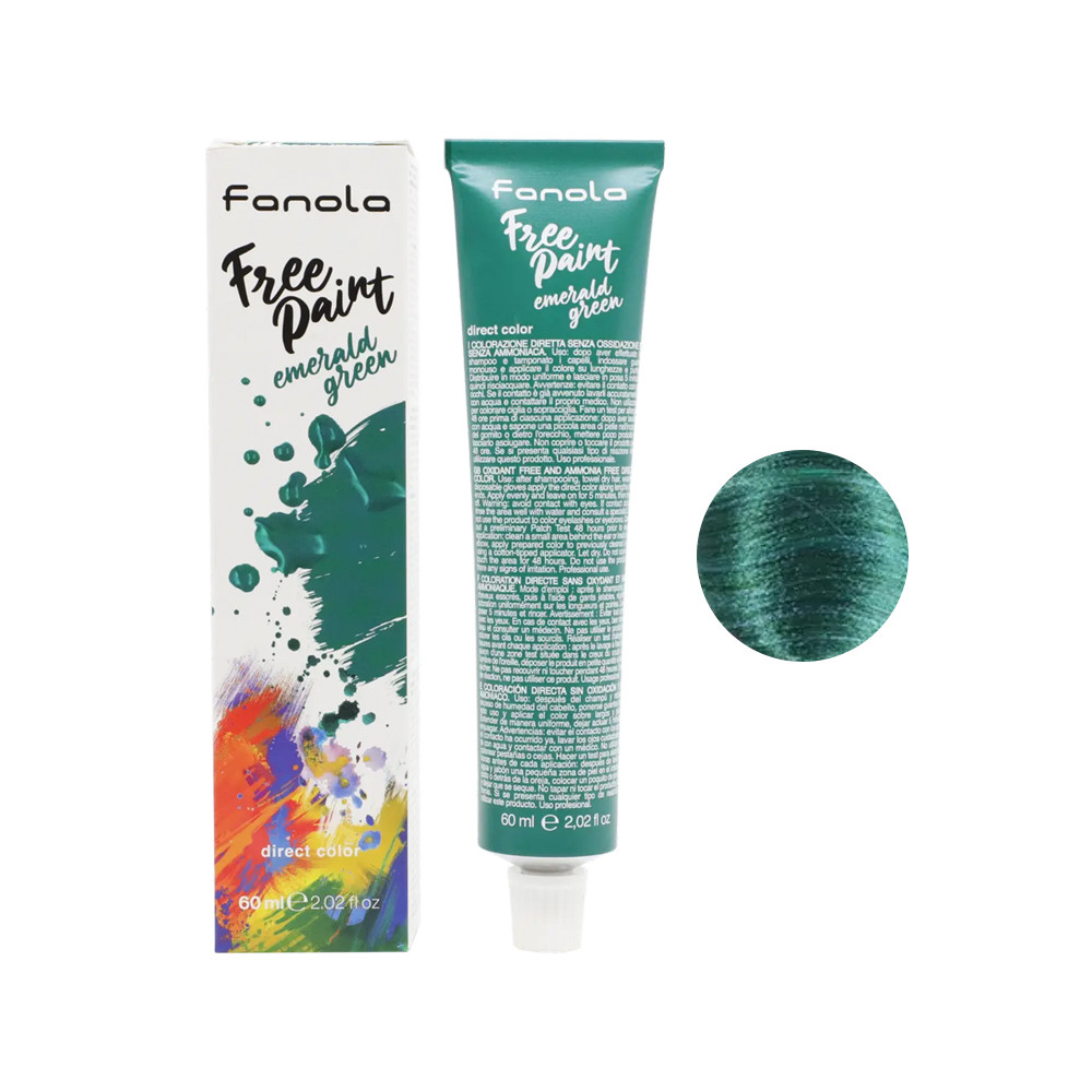 Пигмент прямого действия изумрудно-зеленый Free Paint, 60 мл