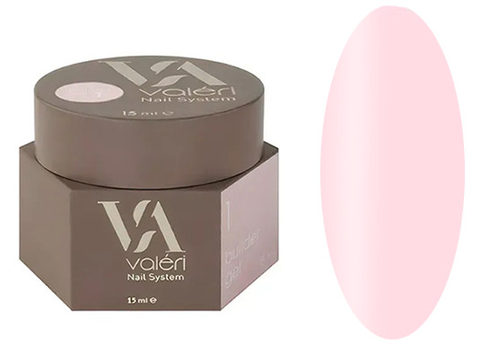 Гель для нарощування 01 Builder Gel VALERI, 15 мл