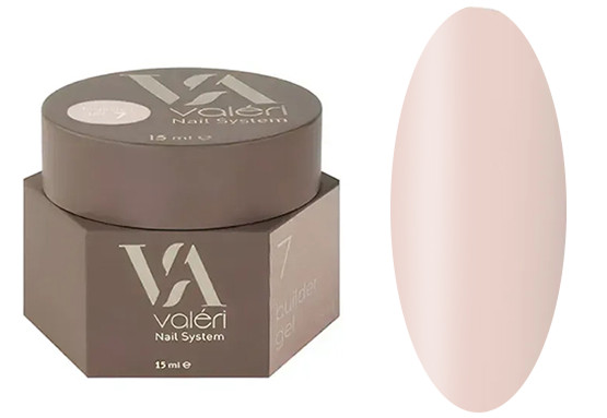 Гель для наращивания 07 Builder Gel VALERI, 15 мл