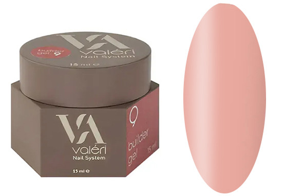 Гель для нарощування 09 Builder Gel VALERI, 15 мл