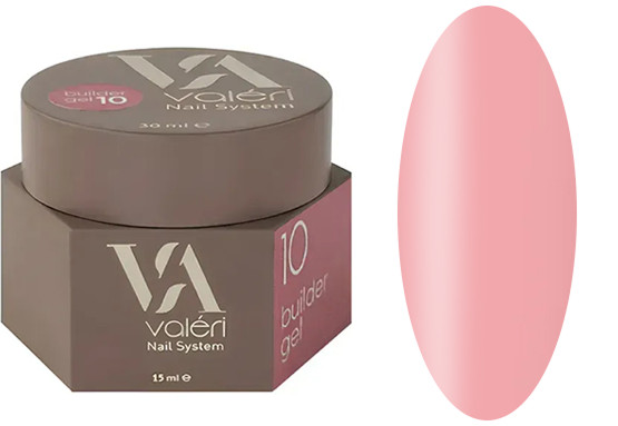 Гель для наращивания 10 Builder Gel VALERI, 15 мл