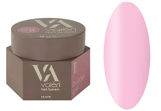 Гель для нарощування 11 Builder Gel VALERI, 15 мл