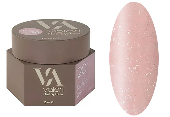 Гель для нарощування 20 Builder Gel VALERI, 15 мл