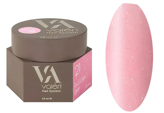 Гель для наращивания 21 Builder Gel VALERI, 15 мл
