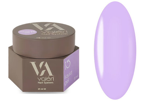 Рідкий гель для зміцнення нігтів 15 Liquid Gel VALERI, 15 мл