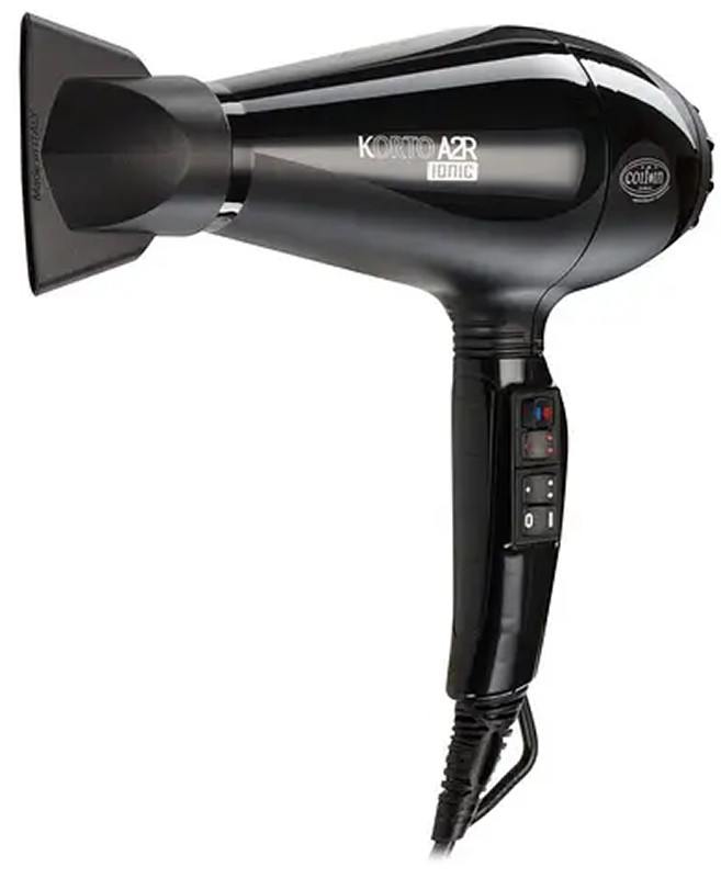 Фен для волос Korto A2 Ionic 2000-2200W черный Сoif`in