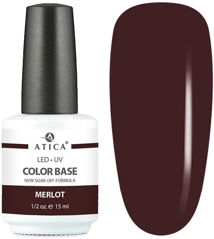 База камуфлююча Color Base Gel Merlot Atica, 15 мл