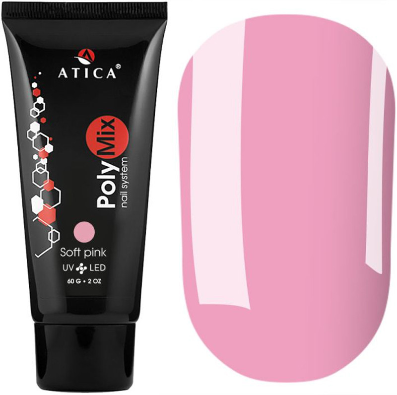 Полигель PolyMix 13 Simple Pink Atica, 30 мл