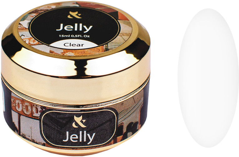 Будівельний гель-желе Jelly Clear F.O.X, 15 мл