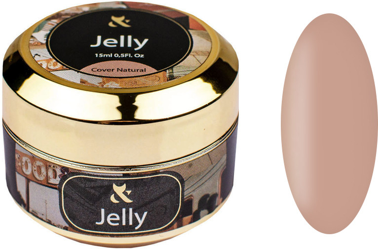 Строительный гель-желе Jelly Cover Natural F.O.X, 15 мл