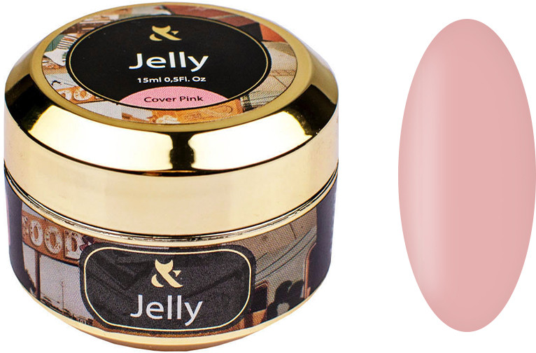 Будівельний гель-желе Jelly Cover Pink F.O.X, 15 мл