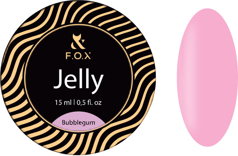 Будівельний гель-желе Jelly Cover Bubblegum F.O.X, 15 мл