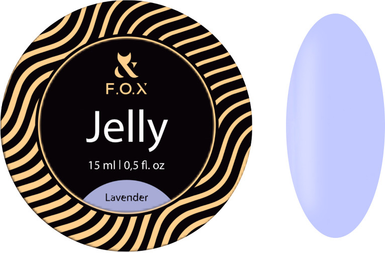 Будівельний гель-желе Jelly Cover Lavander F.O.X, 15 мл