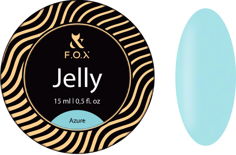 Строительный гель-желе Jelly Cover Azure F.O.X, 15 мл