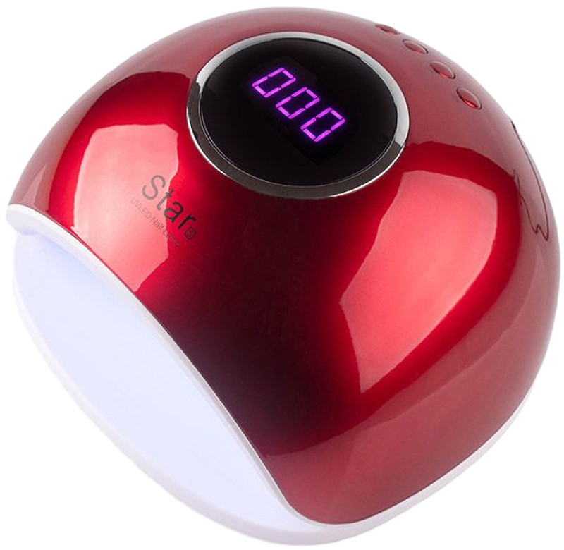 Лампа LED/UV STAR 5 гибридная (с дисплеем) красная, 72 Вт 