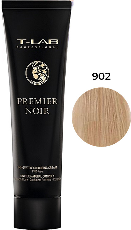 Крем-краска для волос 902 супер блонд перламутровый PREMIER NOIR T-LAB Professional, 100 мл