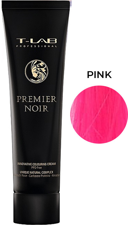 Крем-фарба для волосся рожевий PREMIER NOIR T-LAB Professional, 100 мл