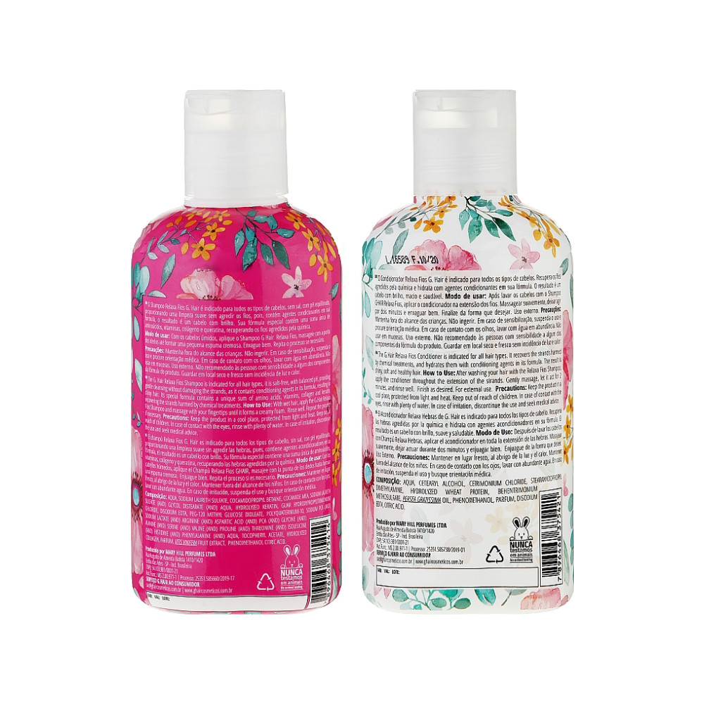 Концентрований набір для сивого волосся, G.Hair Kit duo Relaxa fios, 300 мл INOAR  Фото 2 