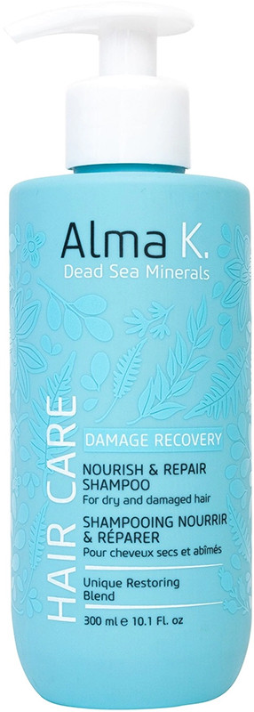Шампунь для волосся живильний і відновлювальний Damage Recovery Alma K, 300 мл