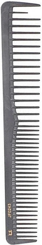 Расческа черная Carbon 18х3 Fortress (JF0243A)