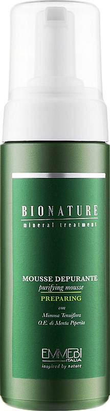 Мусс очищающий для кожи головы BioNature Mousse Depurante Emmebi, 150 мл
