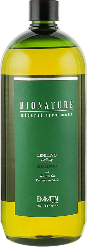 Шампунь успокаивающий Bio Nature Lenitivo Soothing Shampoo Emmebi, 1000 мл