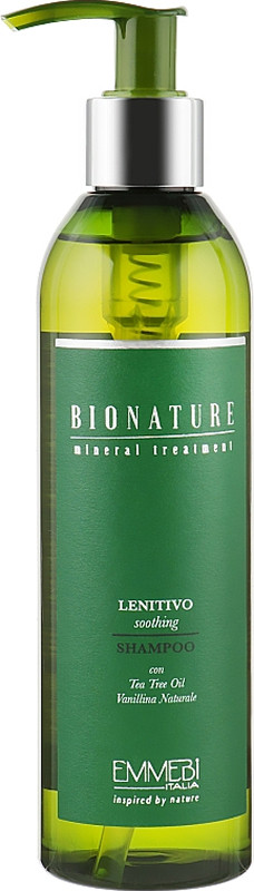 Шампунь успокаивающий Bio Nature Lenitivo Soothing Shampoo Emmebi, 250 мл